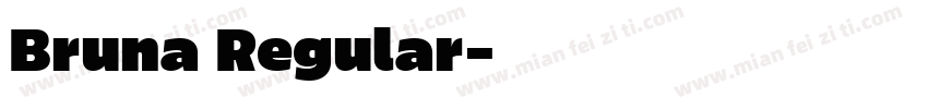 Bruna Regular字体转换